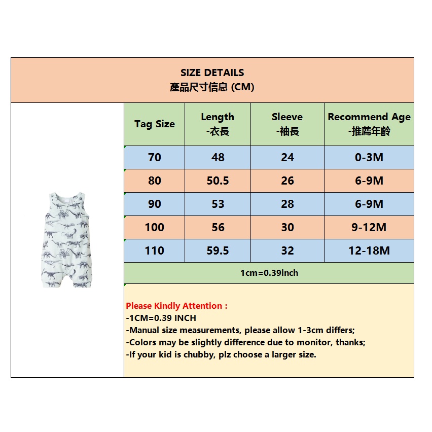 Áo liền quần Mikrdoo in họa tiết khủng long dễ thương cho bé trai sơ sinh