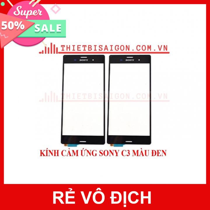 KÍNH CẢM ỨNG SONY C3 MÀU ĐEN