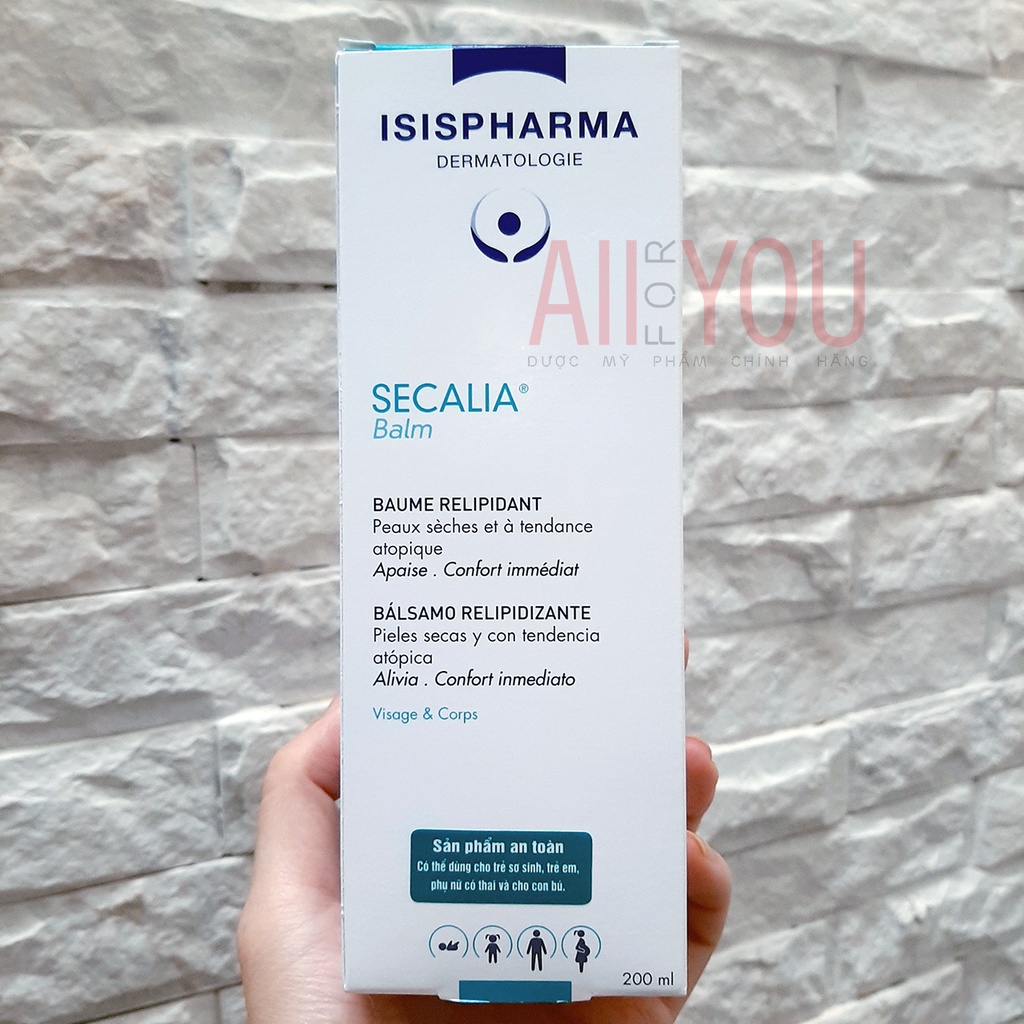 ISIS Pharma SECALIA Balm 200mL - Kem Dưỡng Và Làm Mềm Da Dành Cho Da Khô.