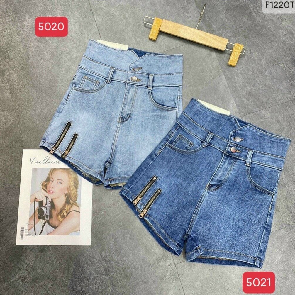 Quần short jean nữ đẹp murad_fashion, quần đùi nữ màu xanh lưng cao cá tính cao cấp 2021 jn5021