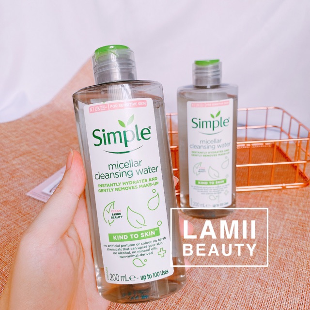 Nước tẩy trang SIMPLE MICELLAR CLEANSING WATER