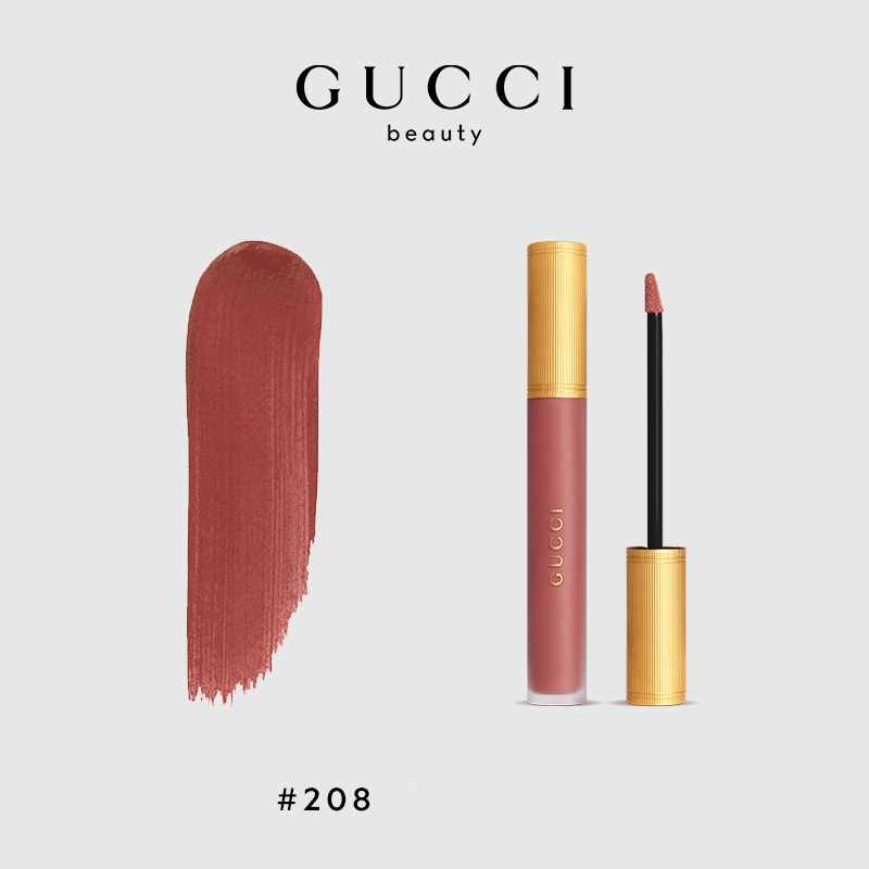 Gucci Màu Mây Men Mờ 208 # 521#maple Son Môi Màu Sắc Đa Dạng Hợp Thời Trang