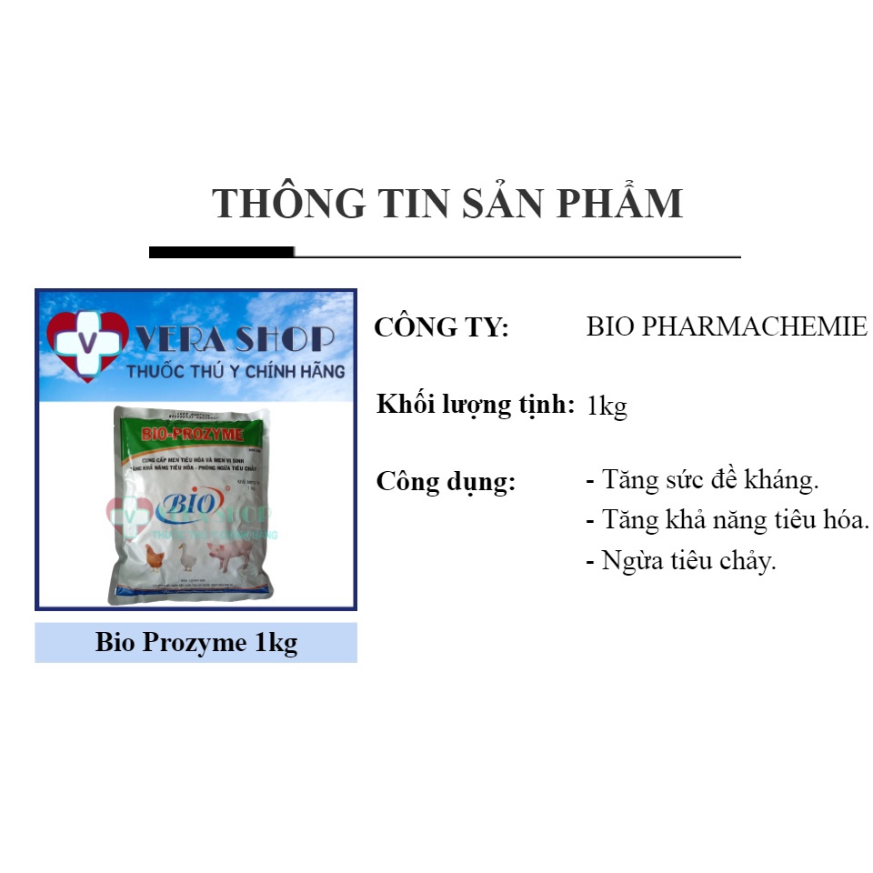 BIO PROZYME GÓI 1KG - Men tiêu hóa và men vi sinh