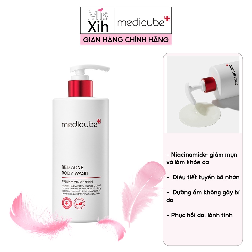 Sữa Tắm Cho Da Mụn Medicube Red Acne Body Wash 400ml _ Medicube Chính Hãng