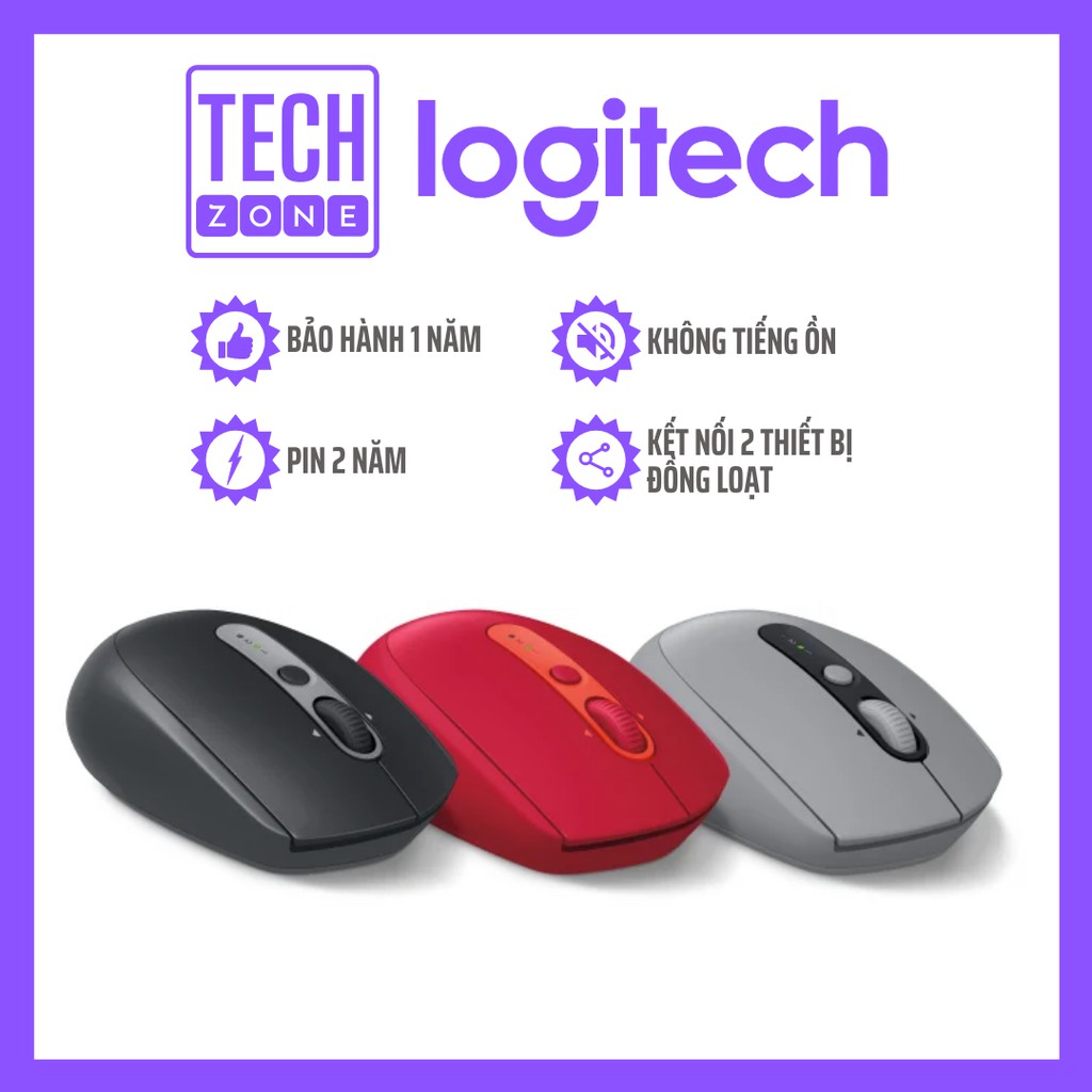 Chuột Không Dây Logitech M590 Multi-Device Silent Bluetooth Cho Máy tính - Điện Thoại - Máy Tính Bản
