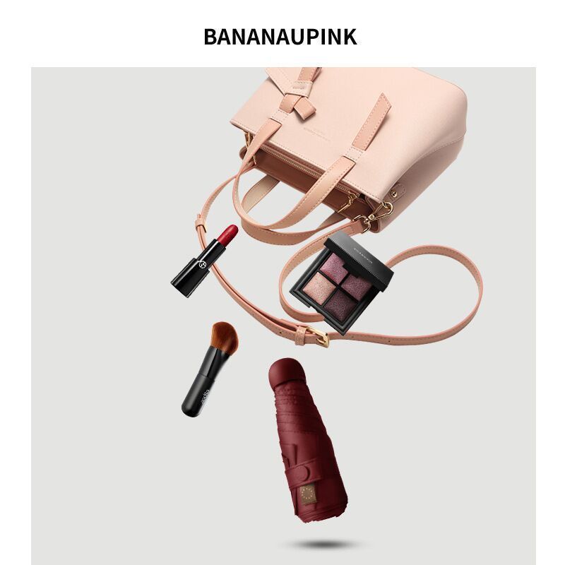 Beneunderpink Dù Gấp Chống Tia UV Họa Tiết Hoạt Hình Dễ Thương Bắt Mắt