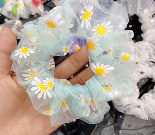 Hot hit !!!! Scrunchies voan hoa cúc