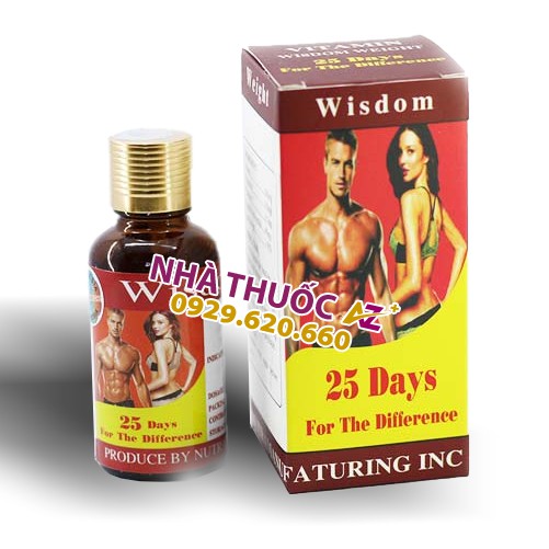 Tăng cân Wisdom Weight chính hãng an toàn, hiệu quả (Hộp 25v)