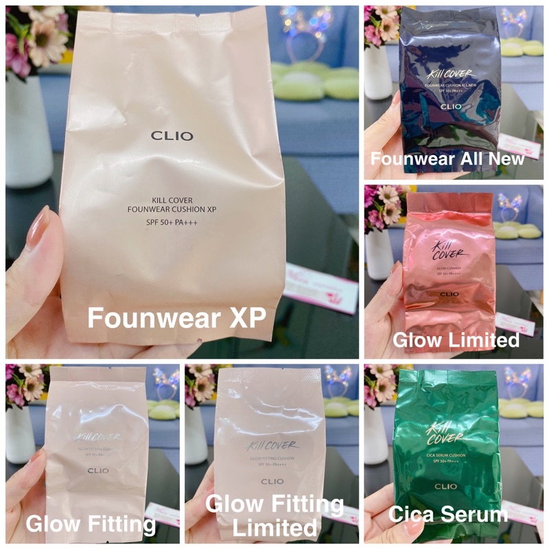 [Tách lõi-Kèm Bông Mút] LÕI PHẤN NƯỚC CLIO KILL COVER CUSHION SPF50+Pa+++