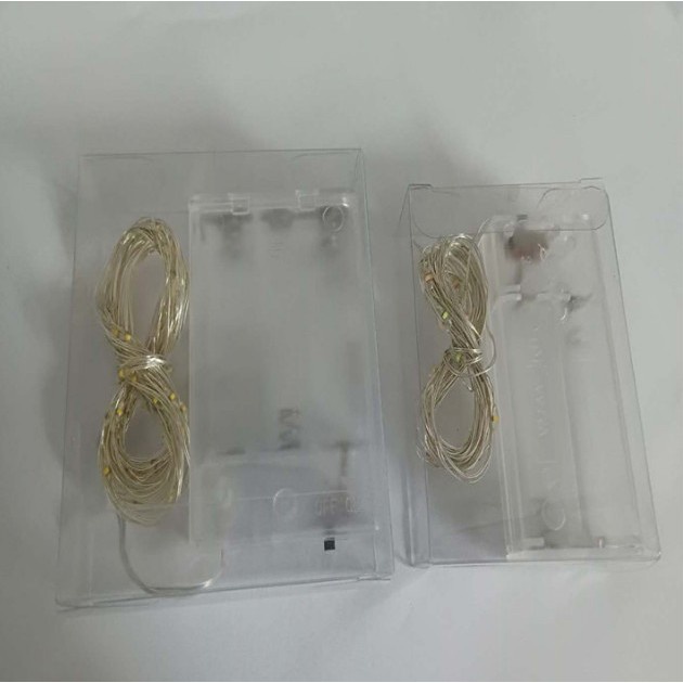 Đèn Dây Led Đom Đóm 2m Trang Trí Dùng Pin Hạt Nút