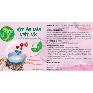 Bột ăn dặm việt lộc ( bột cho bé từ 4_10 tháng)