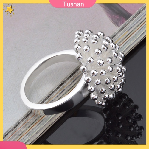 Nhẫn mạ bạc hình hoa sen xinh xắn độc đáo