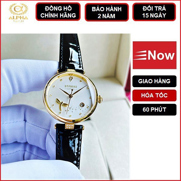 Đồng Hồ Nữ Chính Hãng Dây Da Chống Nước Chống Xước Starke SK115 SK115PL