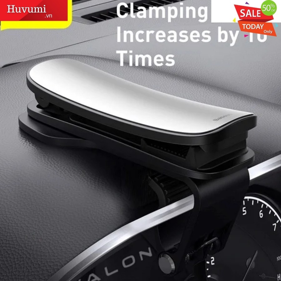 Đế giữ điện thoại dạng kẹp ngang trên xe ô tô Baseus Big Mouth Pro Car Mount (Mount Clip, Clamp Adjustable Phone Holder
