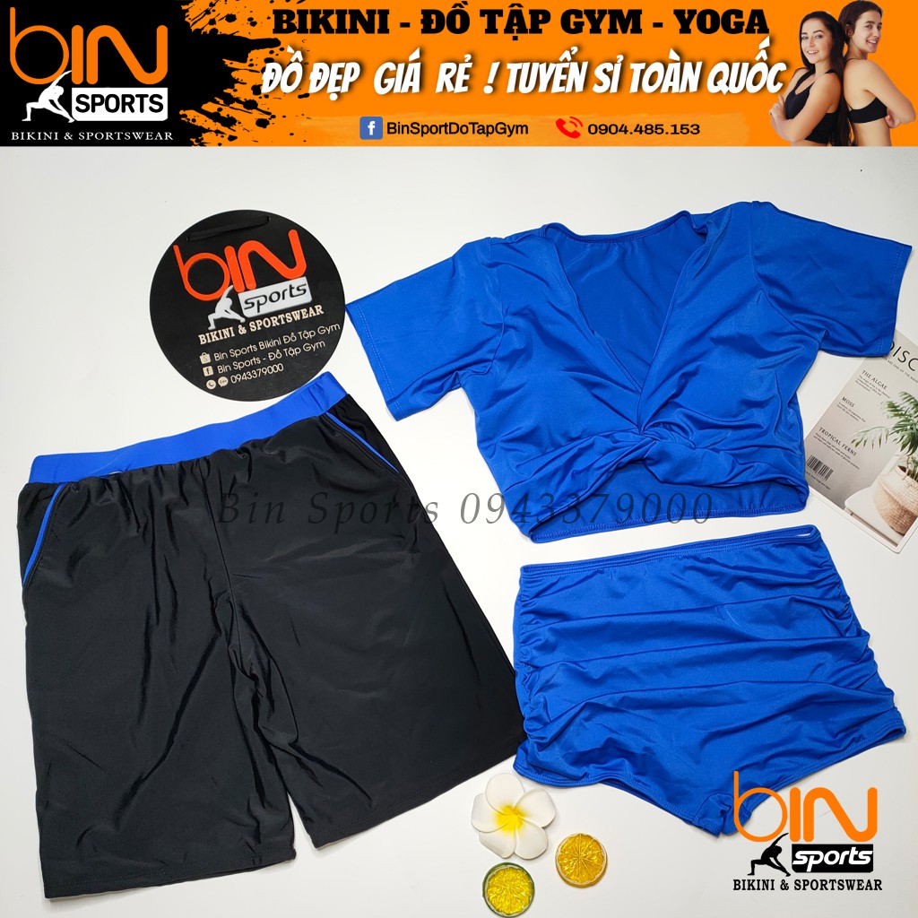 Đồ Bơi Cặp Nam Nữ Mặc Đi Biển Bin Sports CB074