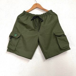 Quần short kaki túi hộp nâu