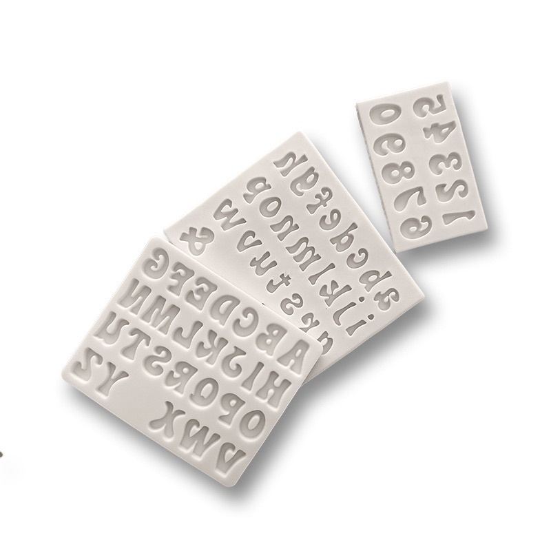 khuôn silicon bộ chữ cái và số khuôn loại đẹp