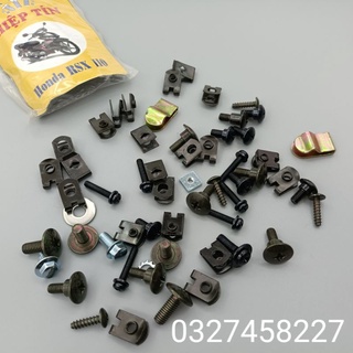 Bộ ôc vít bắt, kẹp nhựa dàn áo xe wave rsx 110