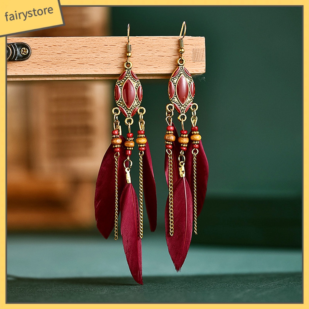 Khuyên tai dáng dài tạo hình độc đáo cho nữ