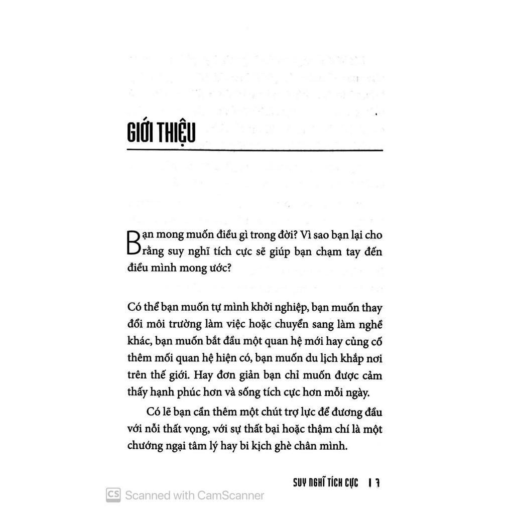 Sách Suy Nghĩ Tích Cực