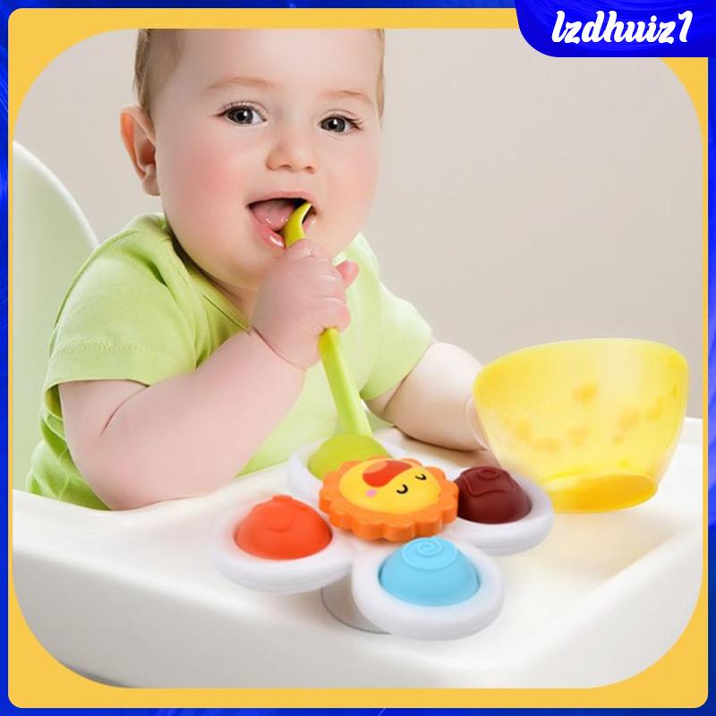 Set 3 Đồ Chơi Xoay Có Cốc Hút Vui Nhộn Giáo Dục Cho Bé