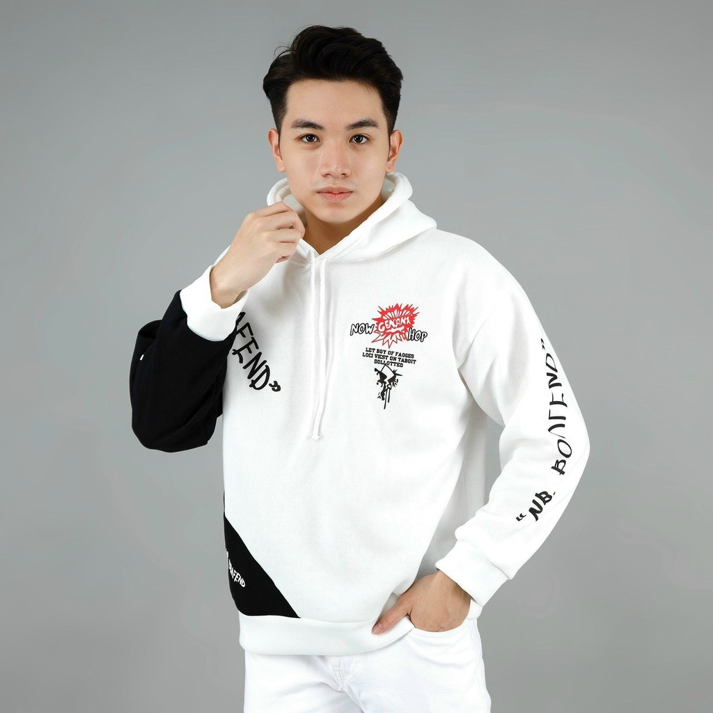 Áo hoodie nam form rộng vải nỉ dày dặn, siêu co giãn chuẩn form thời trang cao cấp thời trang Hpfashion - KVAHD05