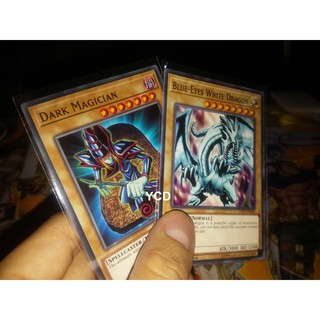 Thẻ bài yugioh chính hãng Set 2 lá Dark magician và BE White Dragon- Common