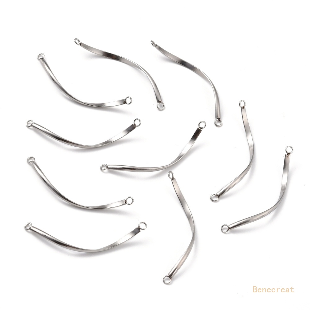 Set 5 Đầu Nối Bằng Thép Không Gỉ 304 Kích Thước 42x2x1mm Lỗ 3mm / 49.5~50.5x3x1.5mm 1.2mm