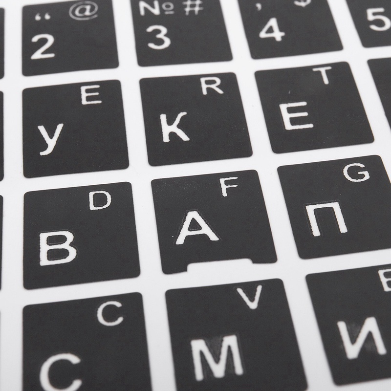 Miếng Dán Bàn Phím Laptop Màu Trắng Đen