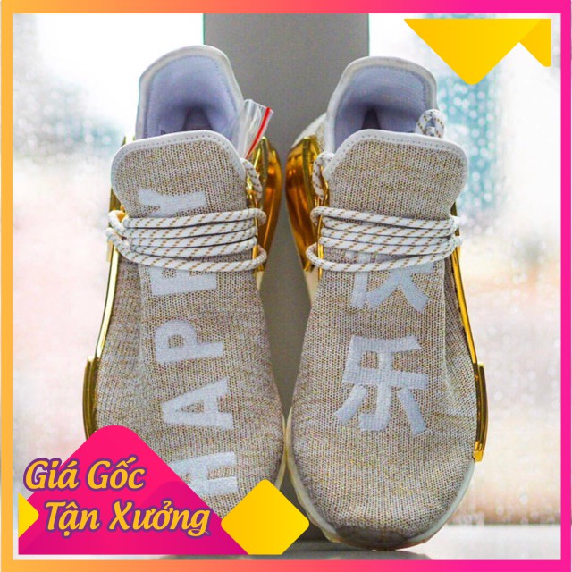 Rẻ vô địch - [FREE SHIP] Giày Sneaker Human Race China Gold Happy Full Box Dành Cho Nam Nữ -Ax123 : new