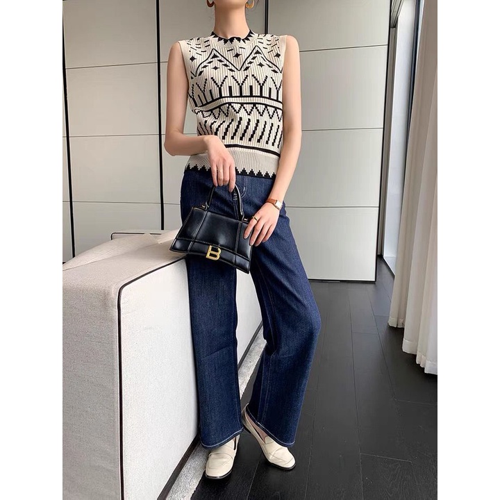 Áo dệt kim không tay thiết kế mới thời trang dành cho mùa hè