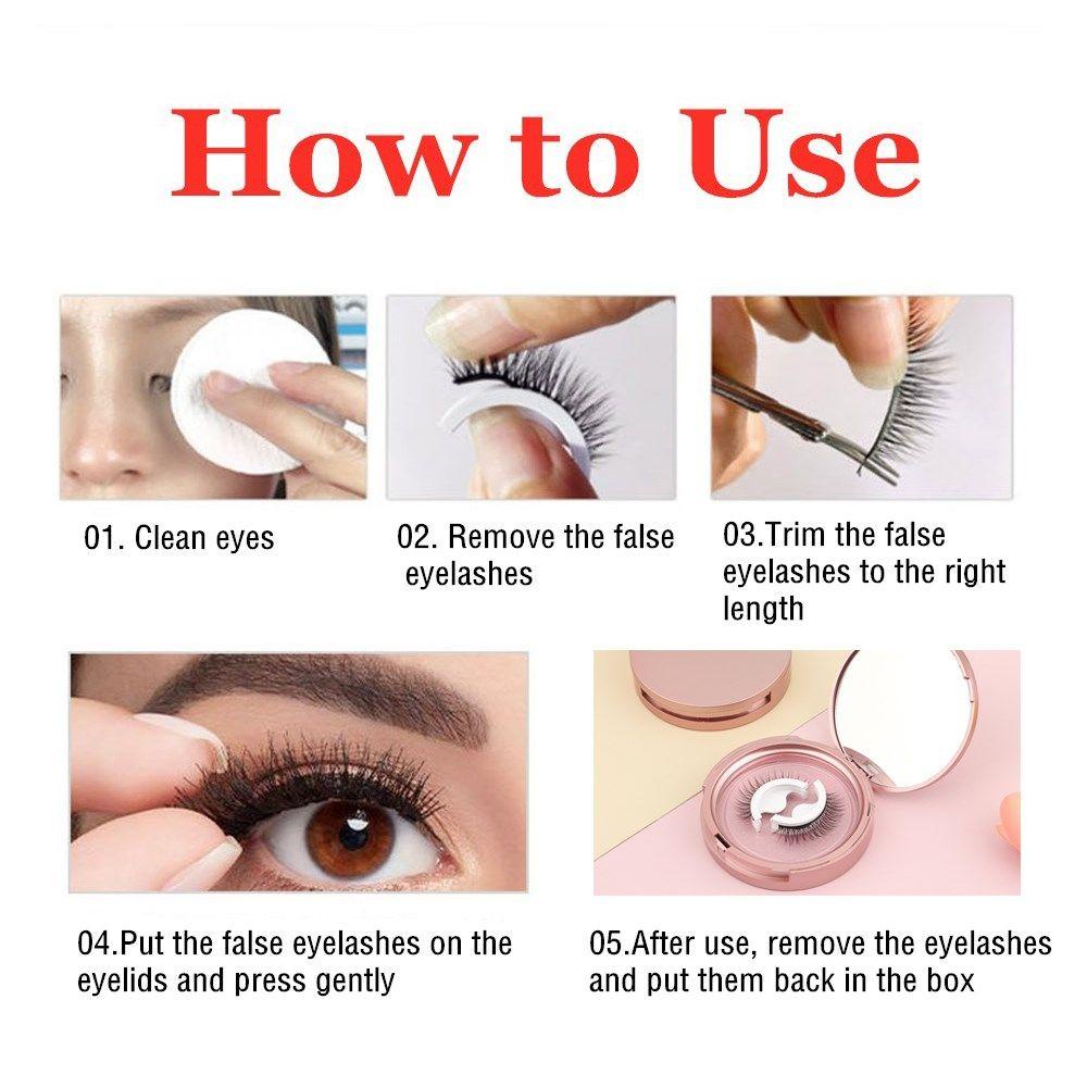 WATTLE Keo Dán Lông Mi Giả Dày Và Cong Tự Nhiên Không Cần Keo