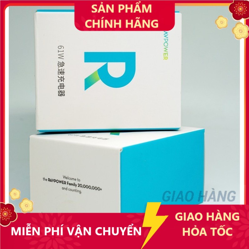 Củ sạc nhanh RAVPOWER PD 61W chính hãng - ACSTORE247