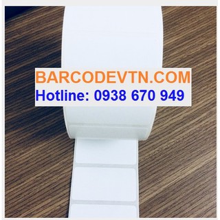 Giấy decal in tem nhãn mã vạch 50x25 cảm nhiệt