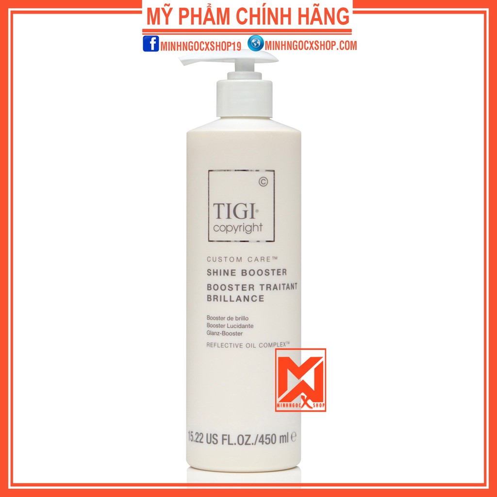 Tăng cường độ bóng cho tóc TIGI COPYRIGHT SHINE BOOSTER 90 - 450ml chính hãng