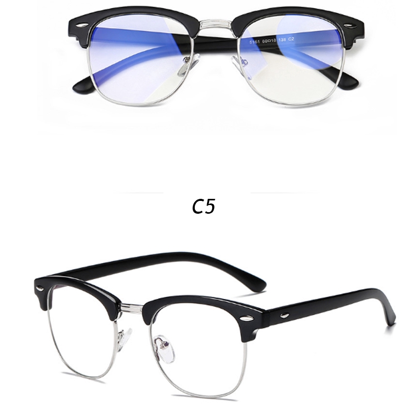 Mắt kính chống ánh sáng xanh thời trang vintage cho nam và nữ