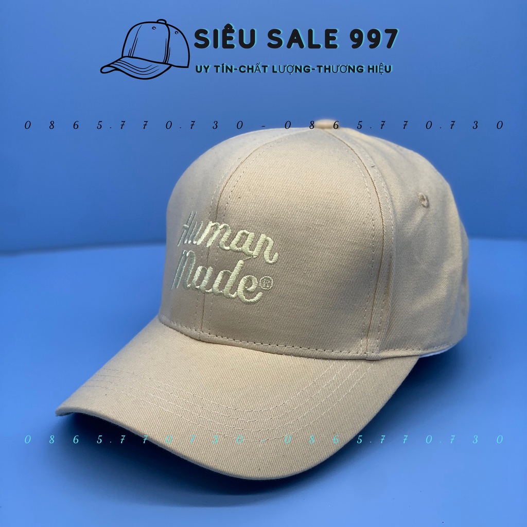 MŨ LƯỠI TRAI THÊU HUMAN MẪU MỚI HOT THỜI TRANG NAM NỮ UNISEX PHONG CÁCH