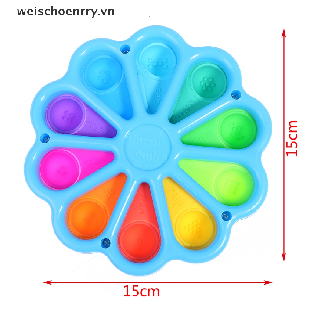 【WW】 Simple Dimple Toy Toys Stress Relief Hand Toys For Kids Adults .