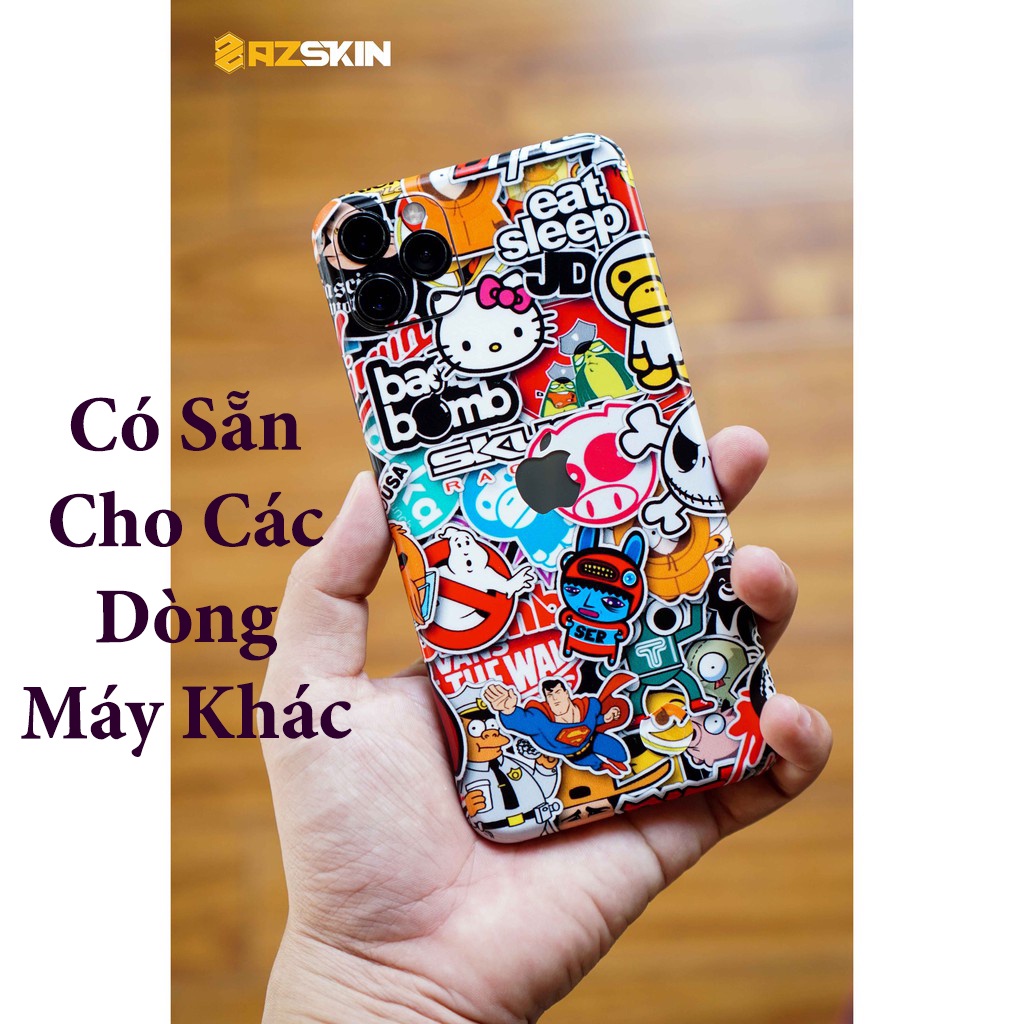 Miếng Dán Skin Điện Thoại In Hình Sticker 2 Cho Iphone 6/ 7/ 8/ X/ XS/ 11/ 11 Pro Max Và Các Dòng Máy Android