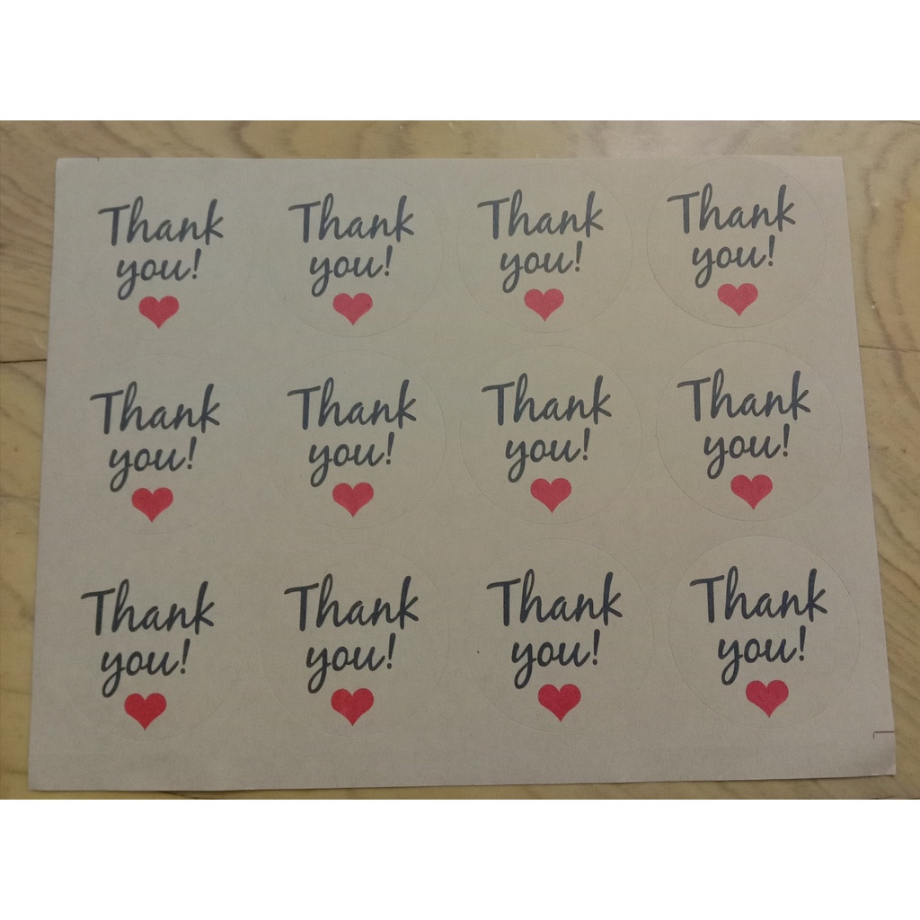 Tem dán cốc nến - Sticker trang trí cốc nến