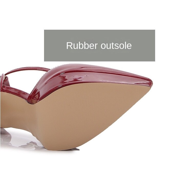 Giày Cao Gót Mũi Nhọn Cài Khóa Thắt Nơ Phong Cách Mới Thời Trang Xuân Hè 2022