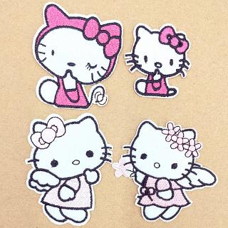 Miếng dán ủi thêu hình Hello Kitty