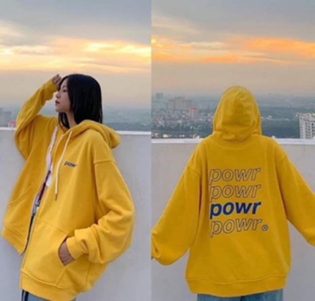 Áo khoác nỉ POWR oversize, ảnh thật treo tường | BigBuy360 - bigbuy360.vn