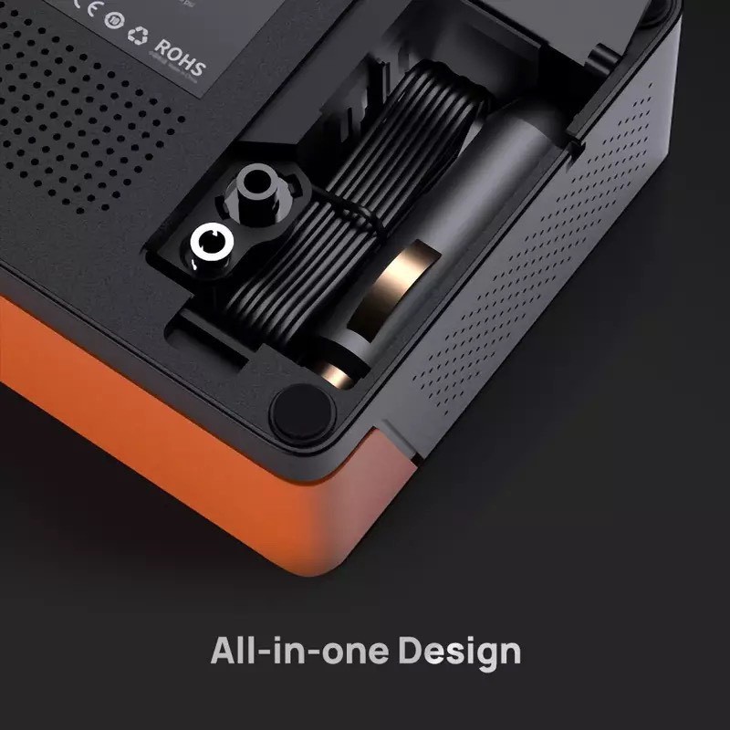 Máy bơm lốp ô tô xe hơi mini Xiaomi 70Mai Midrive TP04 (Standard version) - Bơm đa năng, siêu nhỏ gọn di động