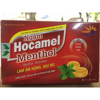 Viên ngậm HOCAMEL MENTHOL dùng cho bà bầu và phụ nữ sau sinh (hộp 30 viên)