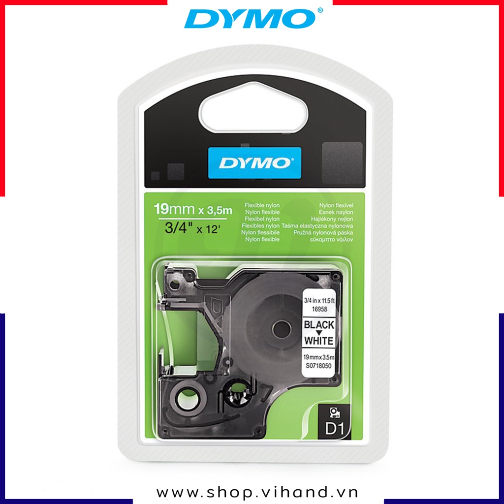 Băng nhãn in Dymo  Nylon dẻo dùng cho máy LabelManager