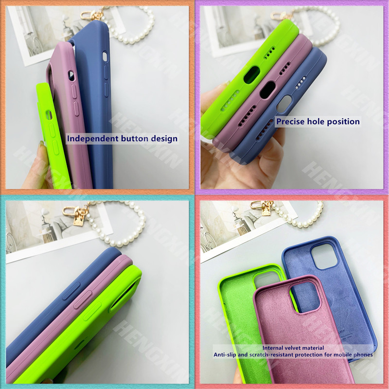 Ốp Lưng Silicone Mềm Màu Trơn Cá Tính Cho 7 7plus 8 8plus X Xr Xs 11 12promax Pluspro Max | BigBuy360 - bigbuy360.vn