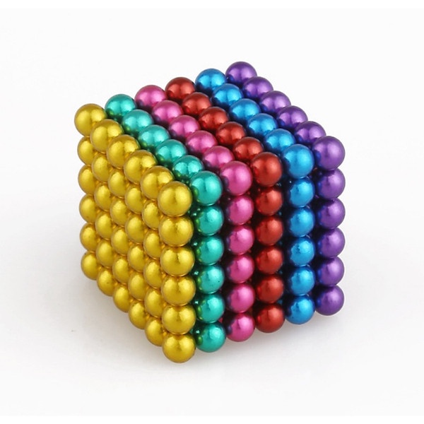 Bộ Nam Châm 6 Màu 216 Viên BuckyBalls Neon đường kính 5mm FULLBOX