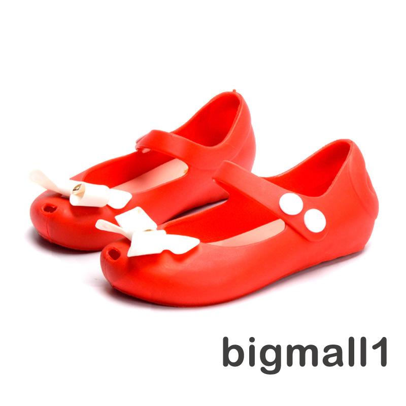 Giày sandal đính nơ thoáng khí chống trượt thời trang mùa hè xinh xắn cho bé gái