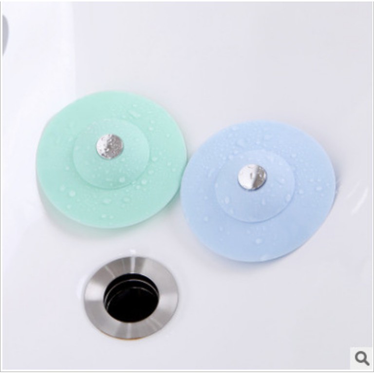 Dụng cụ chặn rác gắn ống thoát nước khử mùi nhà tắm, bồn rửa chén bát đa năng tiện dụng - giao màu ngẫu nhiên